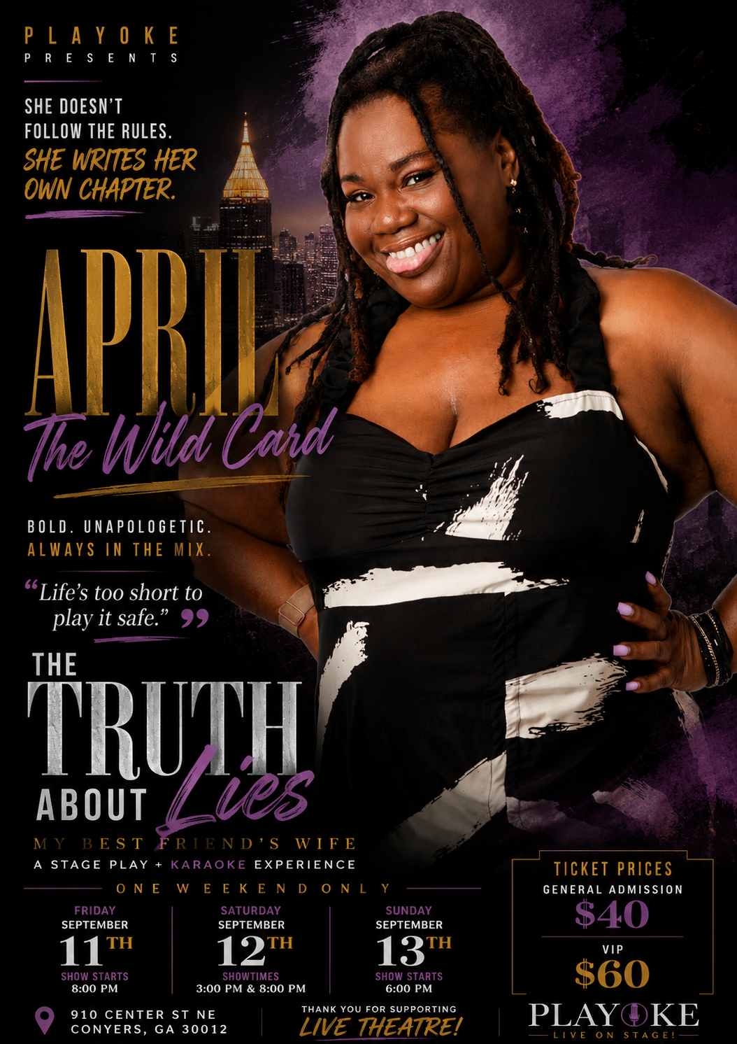 APRIL, The Wild Card — official character poster